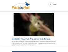 Tablet Screenshot of pass-the-hat.org